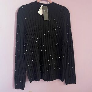 BRAND NEW Ricki’s Wool Blend Pearl Sweater